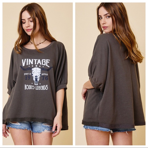 ShopEvelynne Tops - ✨RESTOCK✨Boho Print French Terry Sweatshirt